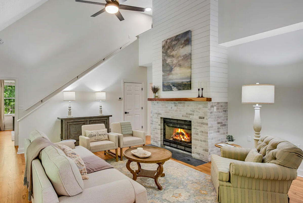 Jasper Ranch Staging Project / Cozy, neutral, simplistic. Thrifted furnishings.